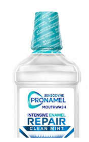 Sensodyne Pronamel Intensive Enamel Repair Mouthwash to Help Actively Repair Enamel and Protect Against Cavities, Clean Mint, 16.9 Fl Oz, for Adu