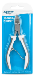 Equate Stainless Steel Toenail Nipper for Ingrown Toenails & Adult Nail Health, 1 Count