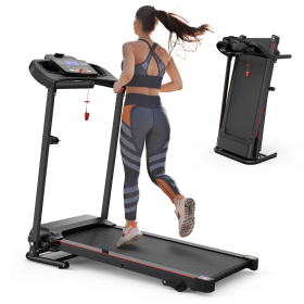 Folding Treadmill with Incline 2.5HP 12KM/H Electric Treadmill for Home Foldable