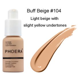 Explosive Press Type Oil Control Natural Color Matte Concealer Foundation Cream (Option: 104 2 pcs)
